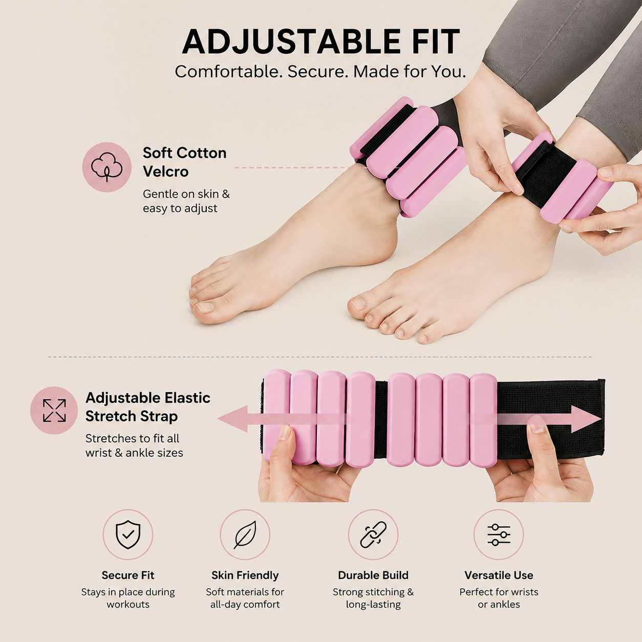 1 lb Weighted Bracelet Set